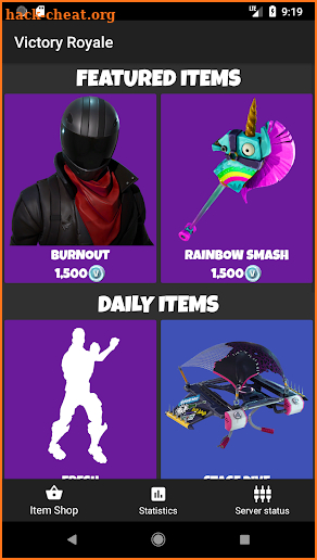 Victory Royale - Stats and item shop for Fortnite screenshot