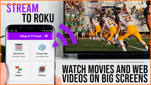 Video & TV Cast | Roku Remote & Movie Stream App screenshot
