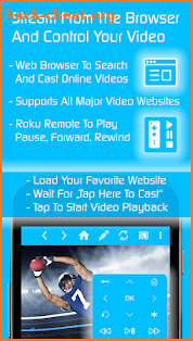 Video & TV Cast + Roku Remote & Movie Stream App screenshot