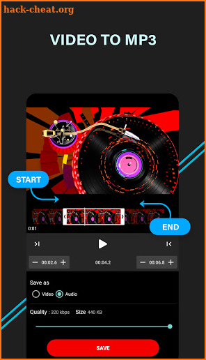 Video audio cutter screenshot