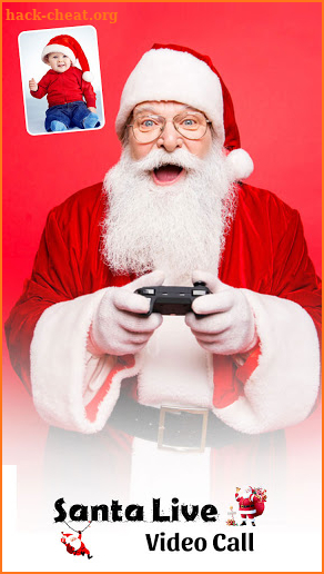 Video call and Chat from Santa Clause Simulation screenshot