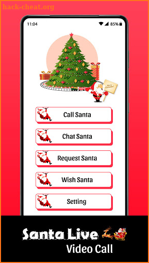 Video call and Chat from Santa Clause Simulation screenshot