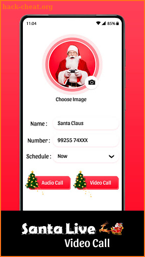 Video call and Chat from Santa Clause Simulation screenshot