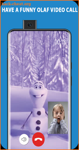 video call, chat simulator and game for snowman screenshot