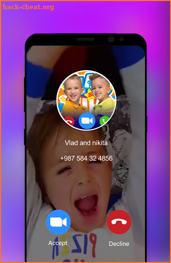 Video call for vlad and nik prank screenshot