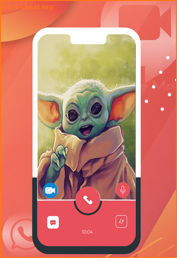 Video Call From Baby Yoda Simulator screenshot