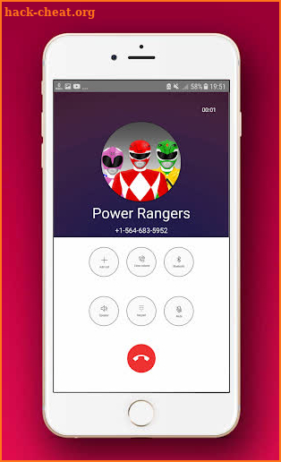 video call from superhero rangers & chat simulator screenshot