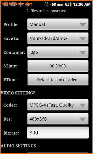 Video Converter Android screenshot