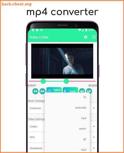 Video cutter and converter pro screenshot
