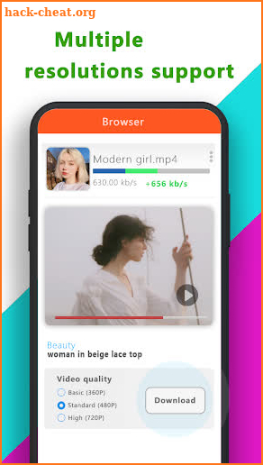 Video downloader app screenshot