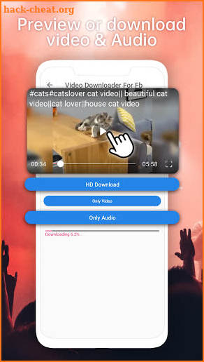 Video Downloader For Facebook & Download HD Video screenshot