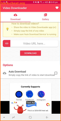 Video Downloader for FaceBook and Tik Tok Video screenshot