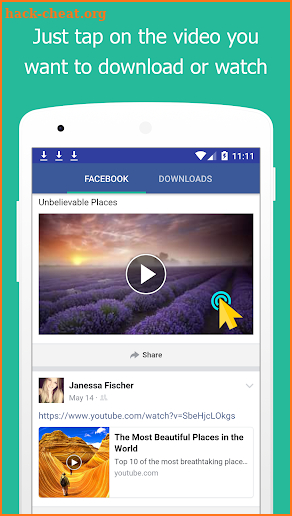 Video Downloader For Facebook Lite Repost Video screenshot