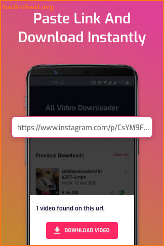 Video Downloader For Instagram screenshot