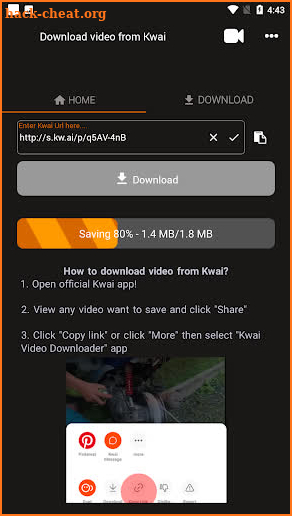 Video Downloader for Kwai - KMate - No Watermark screenshot