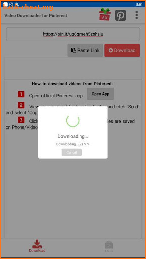 Video Downloader for Pinterest screenshot