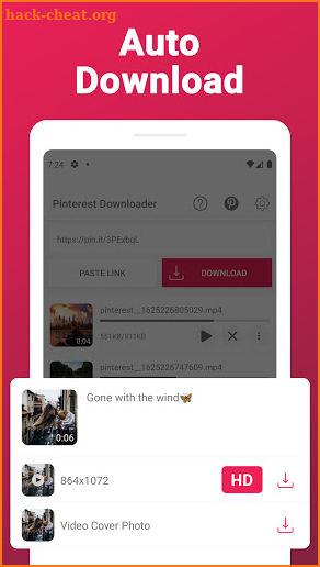 Video Downloader For Pinterest - Photo & GIF screenshot