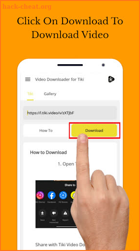 Video Downloader For Tiki - No Watermark screenshot