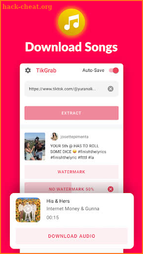 Video Downloader for TikTok no Watermark - TikGrab screenshot