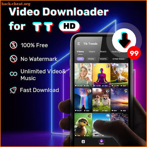 Video downloader for TT Saver screenshot