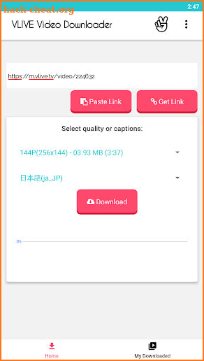 Video Downloader for VLIVE screenshot