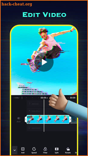 Video editor ShotCut: Glitch Video Effect, Filters screenshot