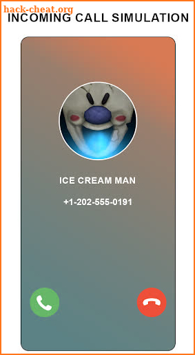 video fake call simulation for ice cream man screenshot