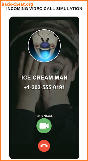video fake call simulation for ice cream man screenshot
