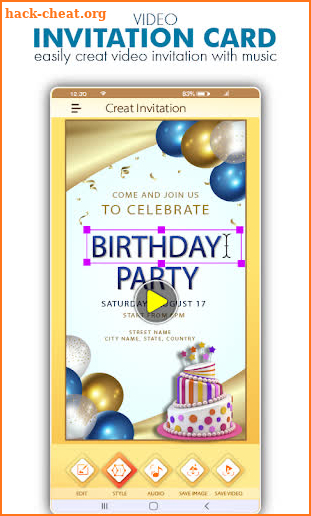 Video Invitation Card Maker screenshot