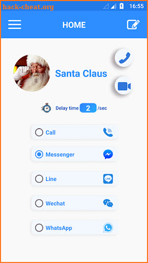 Video llamada de Santa Claus screenshot
