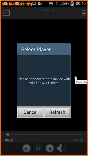 Video Player WiFi Direct Cast screenshot