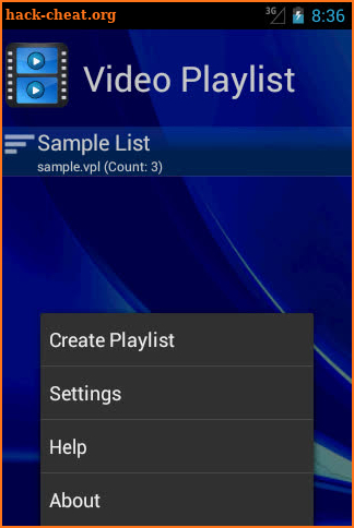 Video Playlist screenshot