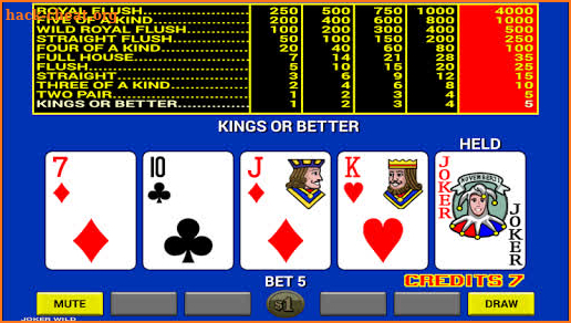 Video Poker screenshot