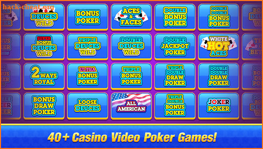 Video Poker - Casino Multi Video Poker Games Free screenshot