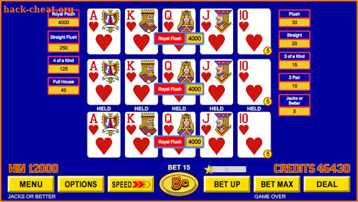 Video Poker - Classic Casino Games Free Offline screenshot