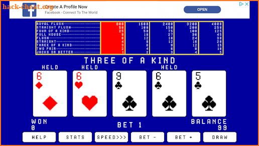 Video Poker - Jacks Or Better screenshot