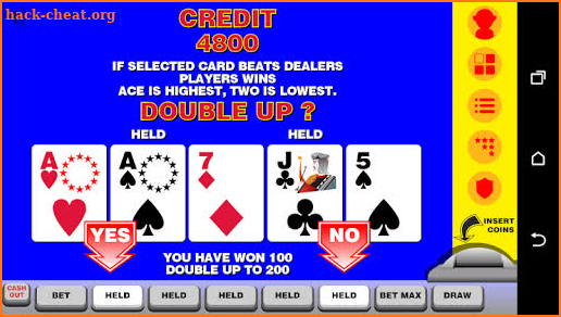 Video Poker with Double Up screenshot