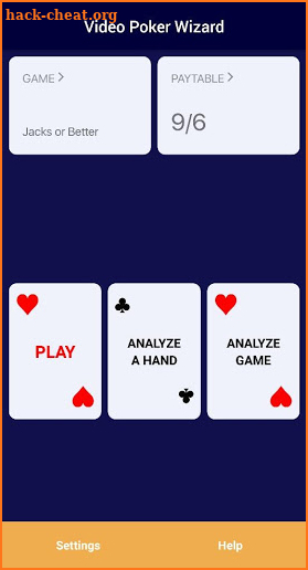 Video Poker Wizard screenshot