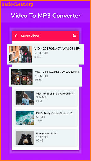 Video To Mp3 Converter - Audio Cutter and Joiner screenshot