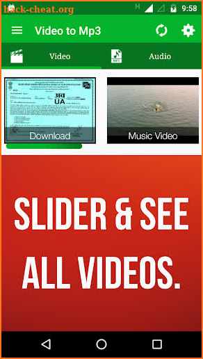 Video to MP3 Converter, RINGTONE Maker, MP3 Cutter screenshot