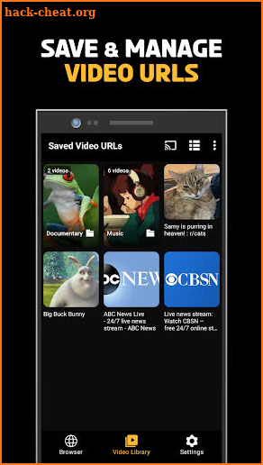 Video URL Player & Library PRO screenshot