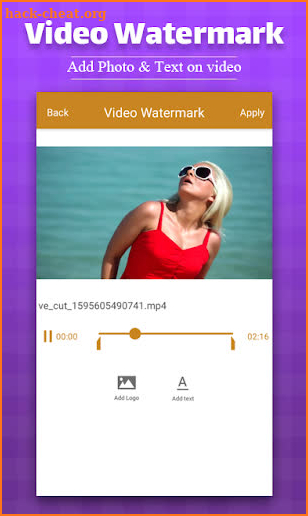 Video Watermark - Add Text, Photo, Logo on Video screenshot