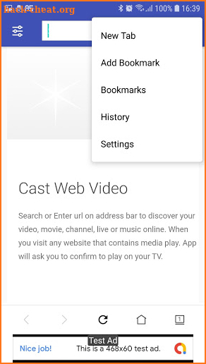 Video Web Cast to TV: Chromecast, Roku, FireTV, LG screenshot