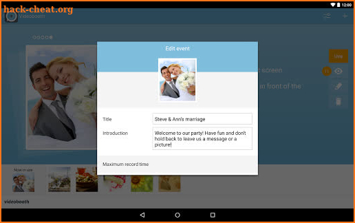 Videobooth: Digital Guestbook screenshot