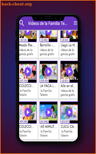 Videos de la Familia Telerin en español screenshot