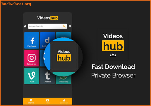 Videos Hub Private Browser Soical Video Downloader screenshot