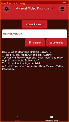 Videos | Images | Gif Downloader for Pinterest screenshot