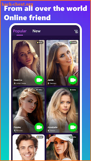 VidUp-Video chat & Meet screenshot