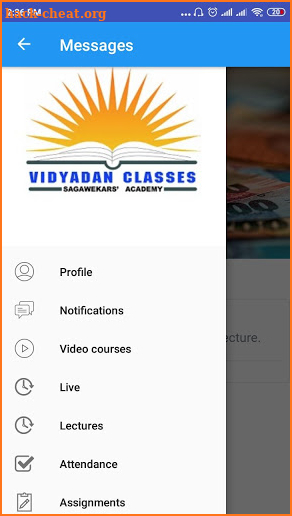 VIDYADAN CLASSES screenshot