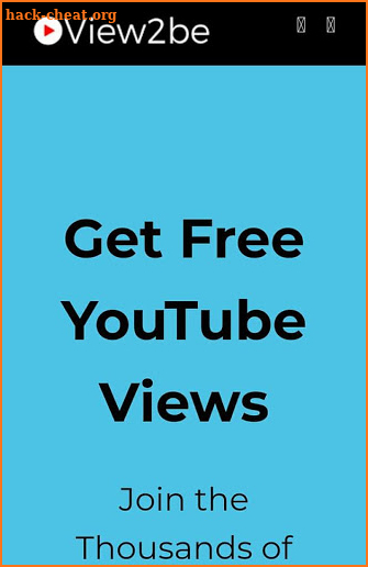 View2be Get FREE Youtube Views Like Subscriber screenshot
